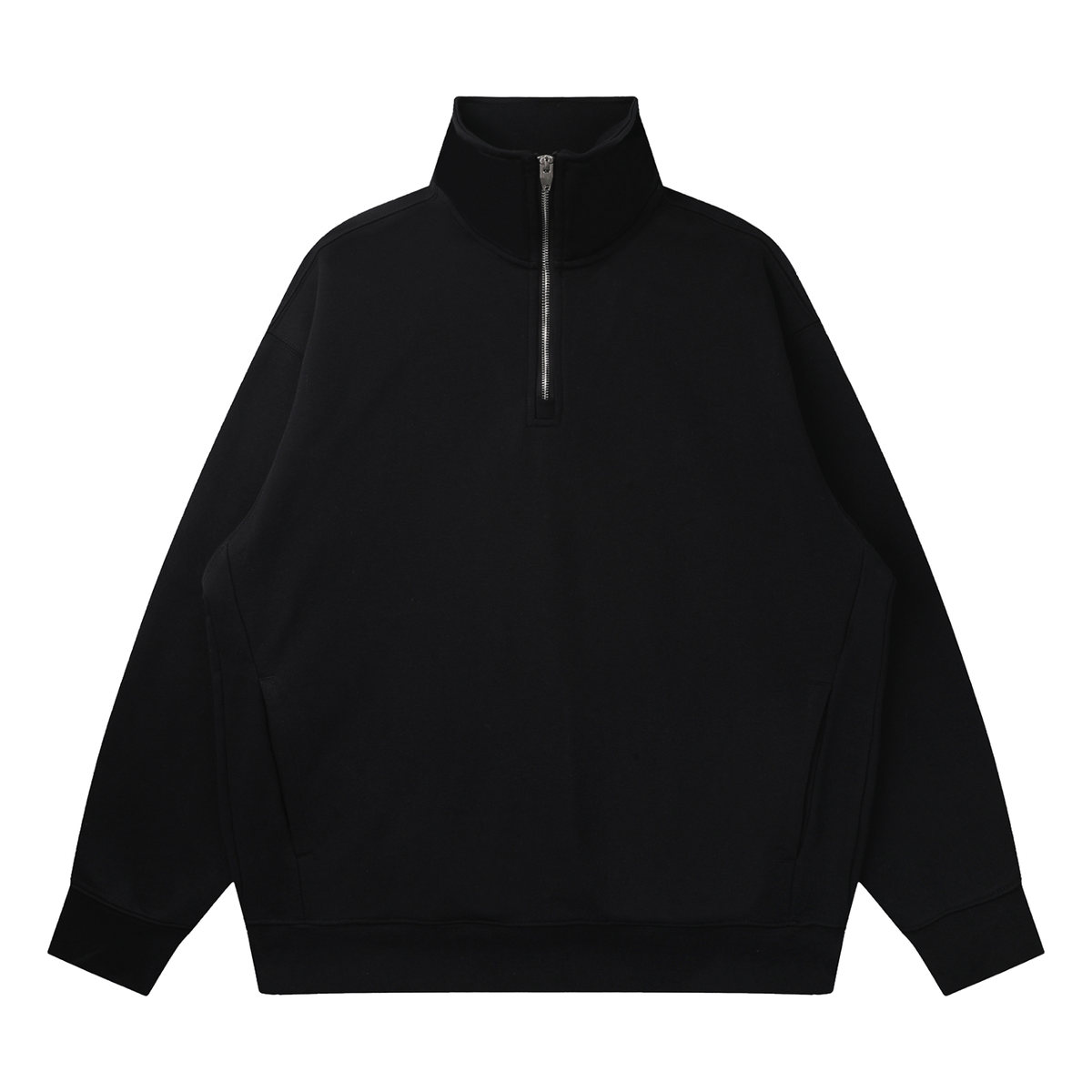 Quarter-Zip Drop Shoulder Sweatshirt