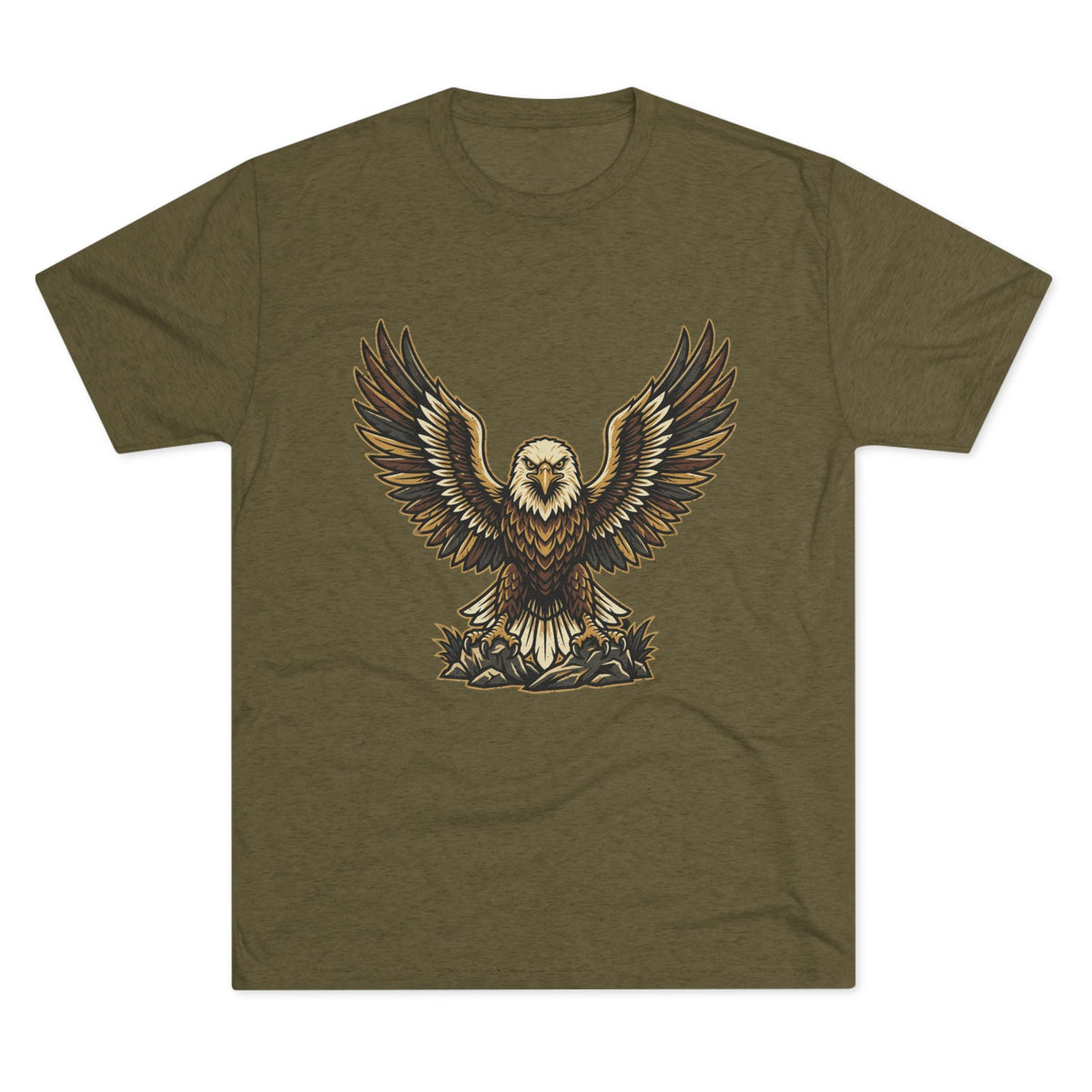 Vintage Eagle Graphic Tee — Bold Flying Eagle Illustration T-Shirt