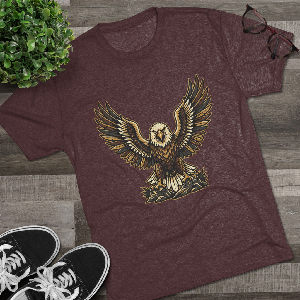 Vintage Eagle Graphic Tee — Bold Flying Eagle Illustration T-Shirt
