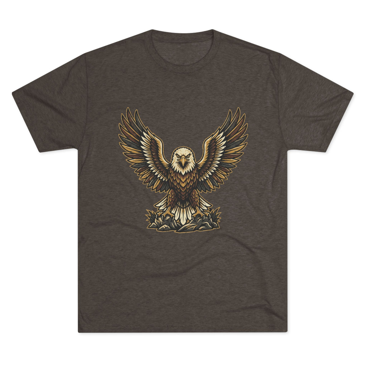 Vintage Eagle Graphic Tee — Bold Flying Eagle Illustration T-Shirt