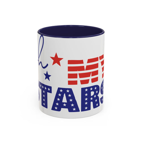 Coffee Mug - My Patriots Stars & Stripes Accent Mug (11/15oz)