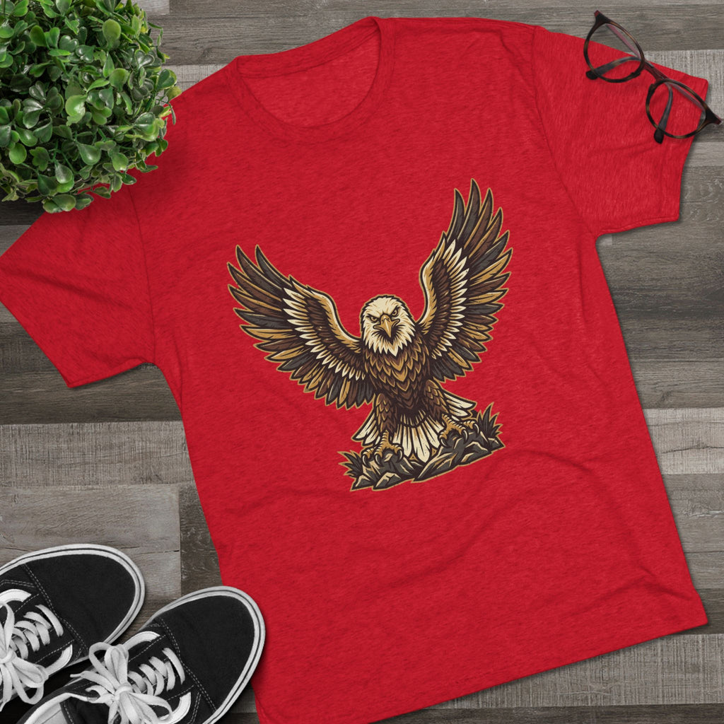 Vintage Eagle Graphic Tee — Bold Flying Eagle Illustration T-Shirt