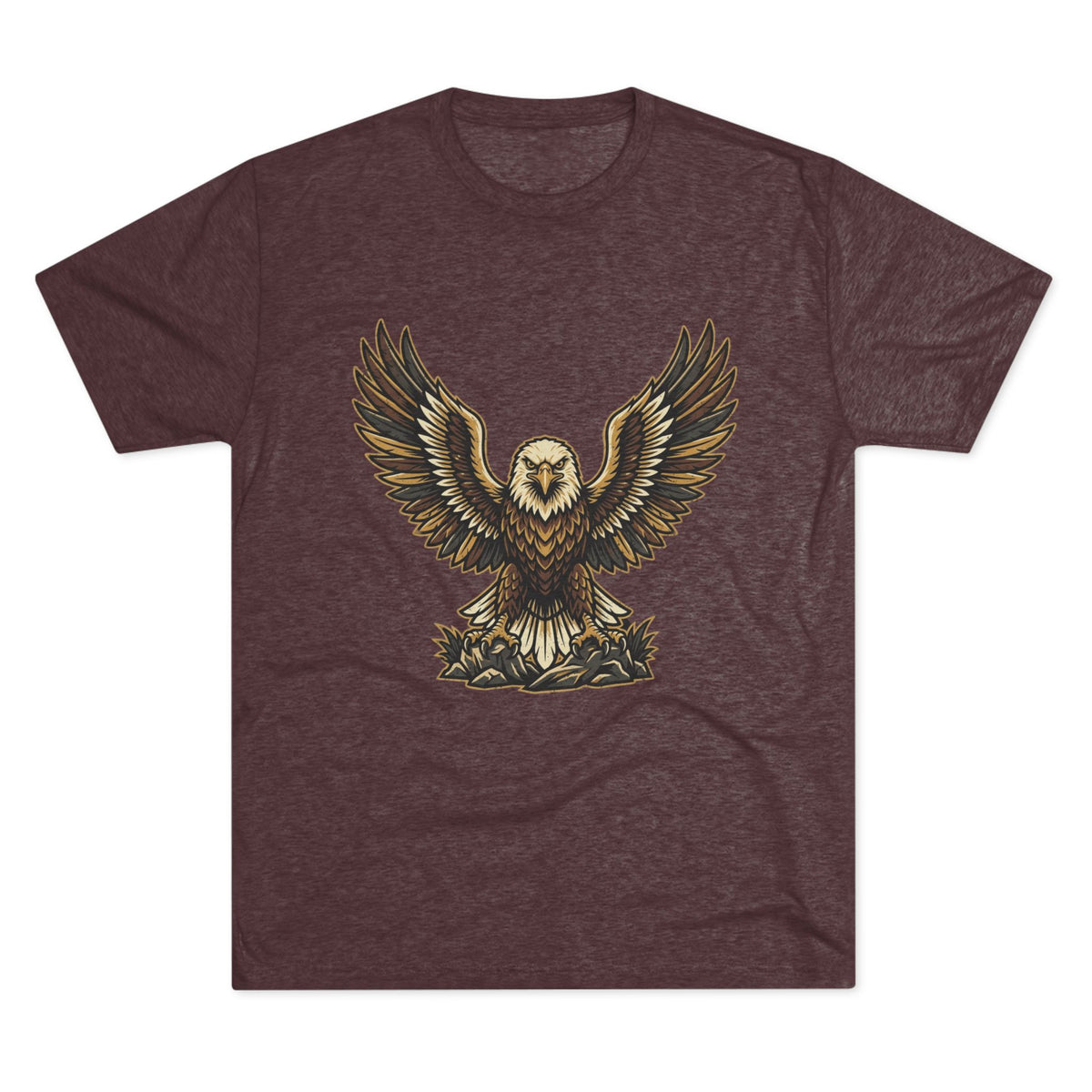 Vintage Eagle Graphic Tee — Bold Flying Eagle Illustration T-Shirt