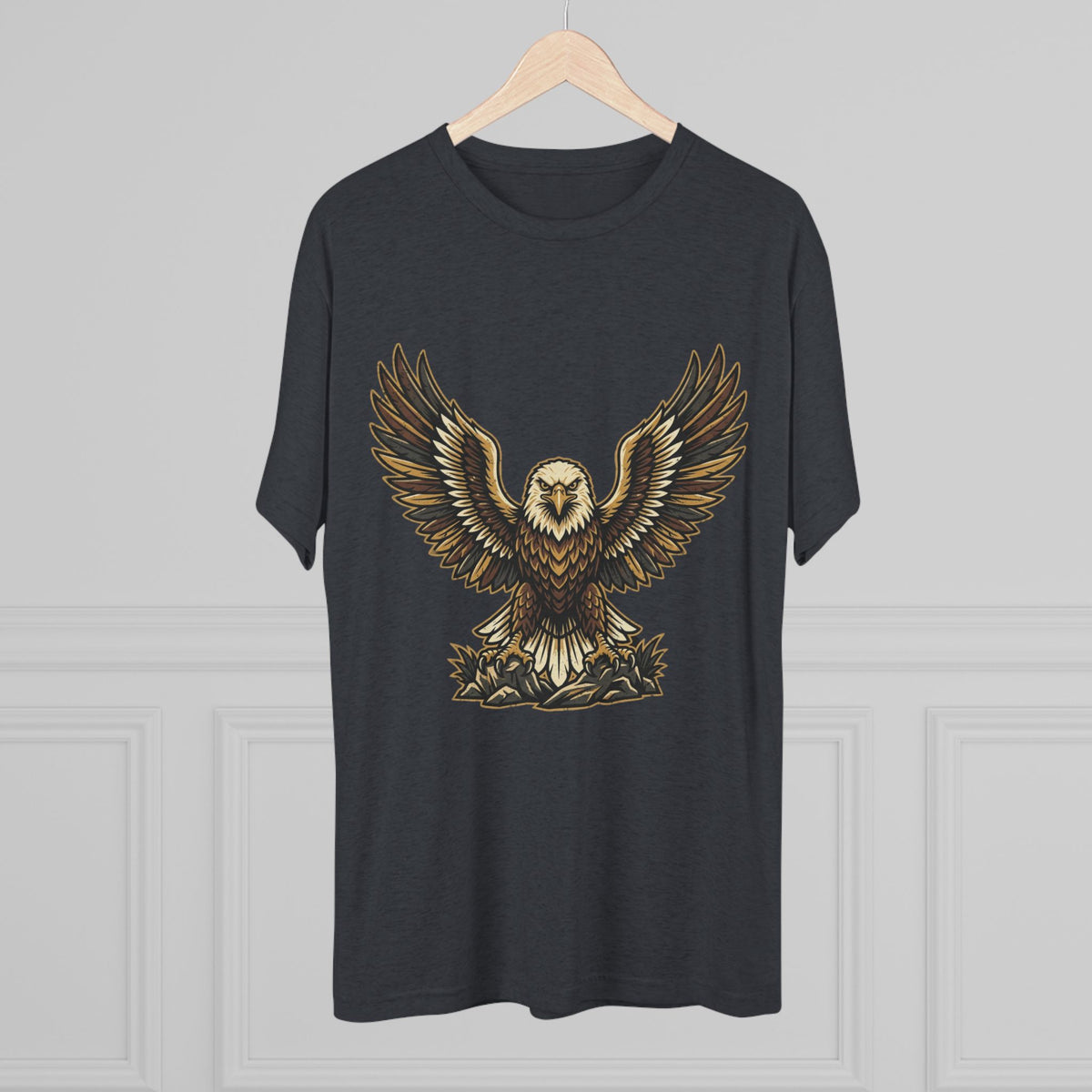 Vintage Eagle Graphic Tee — Bold Flying Eagle Illustration T-Shirt