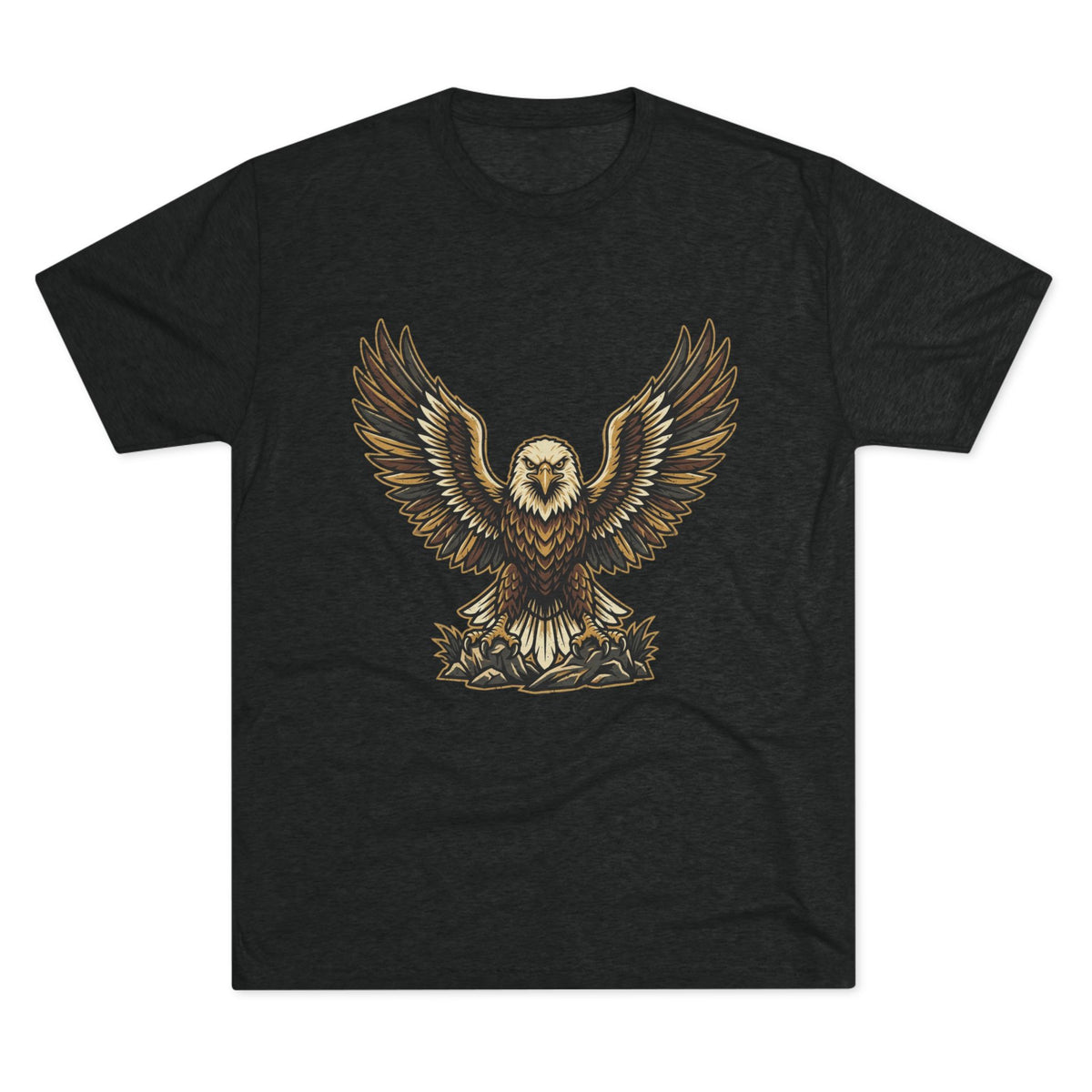 Vintage Eagle Graphic Tee — Bold Flying Eagle Illustration T-Shirt