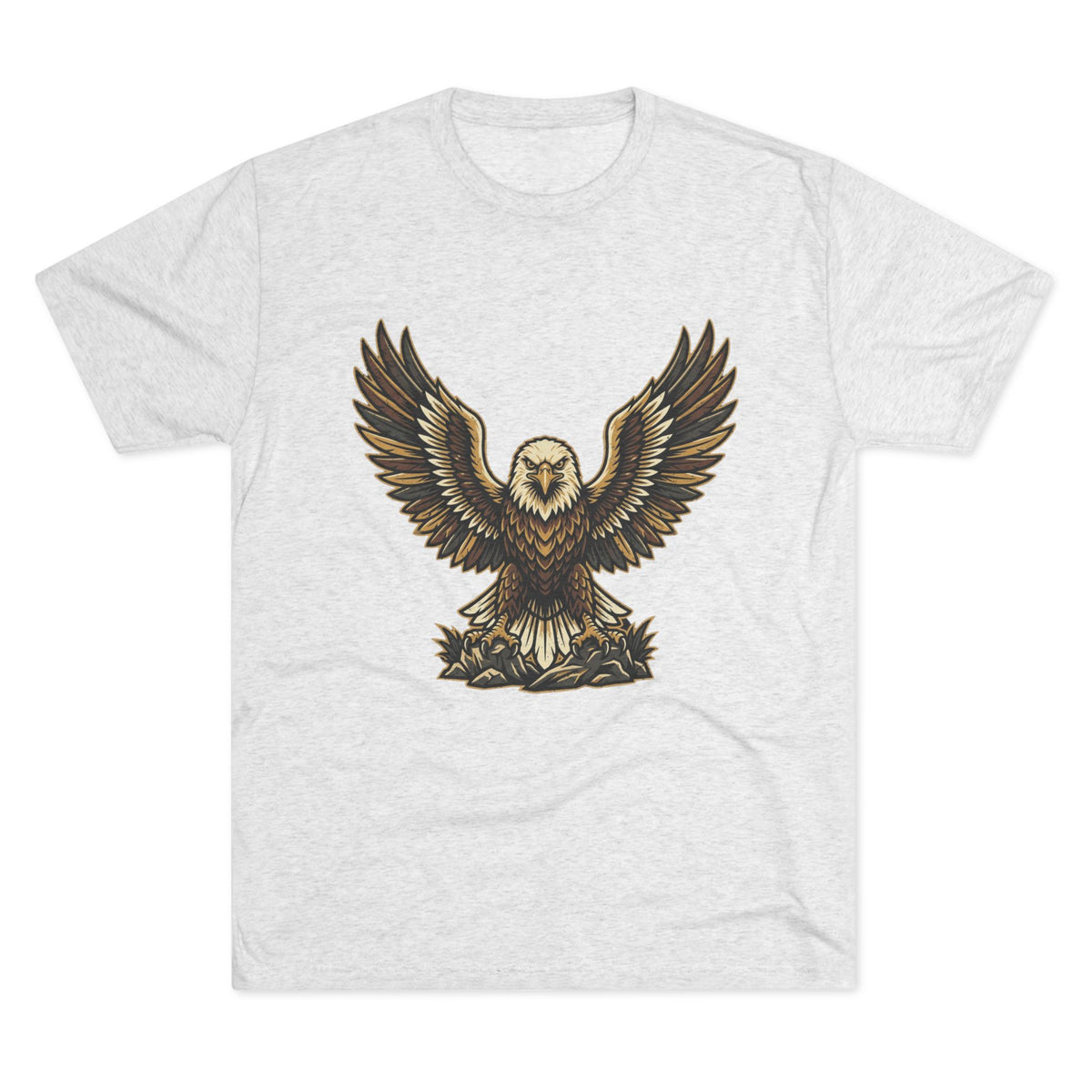 Vintage Eagle Graphic Tee — Bold Flying Eagle Illustration T-Shirt