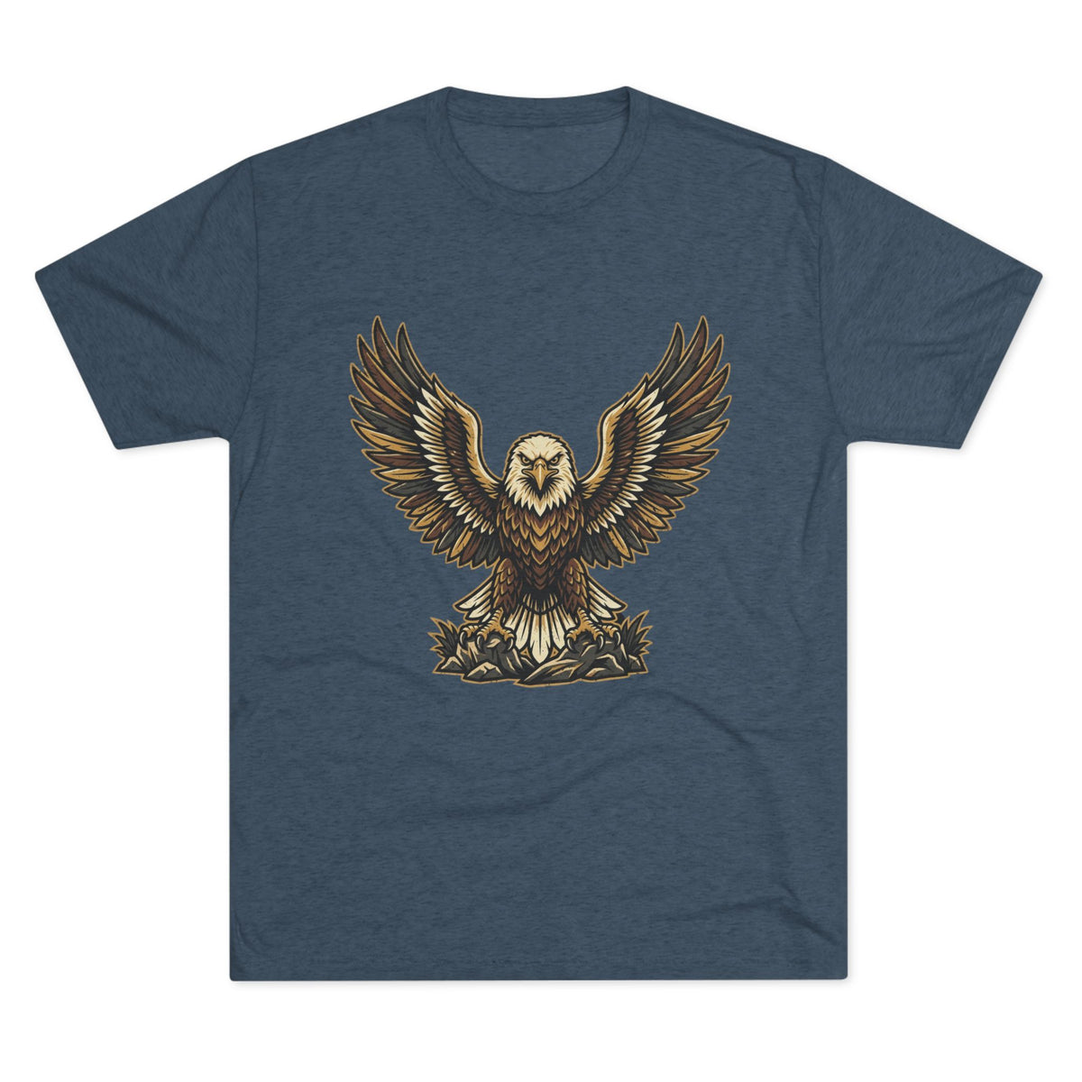 Vintage Eagle Graphic Tee — Bold Flying Eagle Illustration T-Shirt