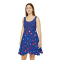 Patriotic Starburst Skater Dress — Red White & Blue AOP