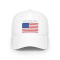 American Flag Low Profile Baseball Cap — "Sweet Land of Liberty" Patriotic Hat