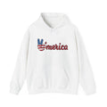'Merica Peace Sign Hoodie — Patriotic American Flag Sweatshirt for 4th of July