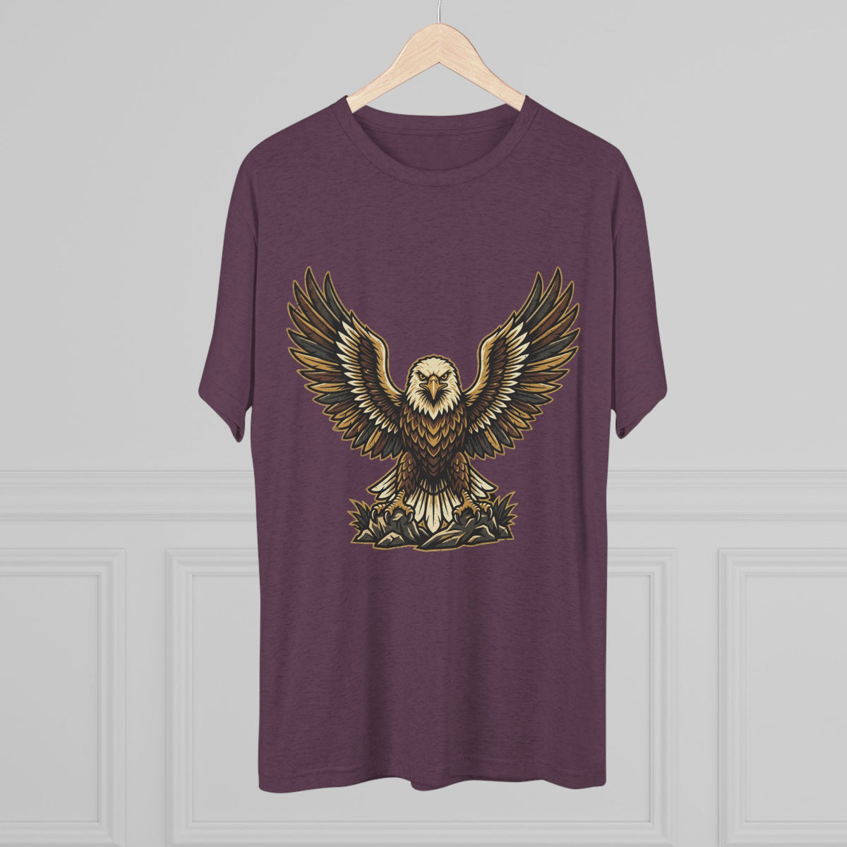 Vintage Eagle Graphic Tee — Bold Flying Eagle Illustration T-Shirt
