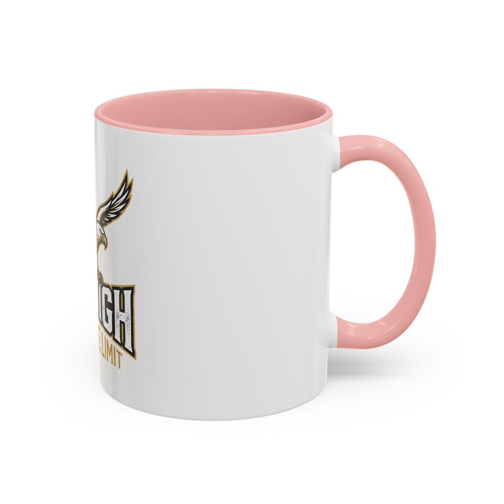 Fly High Eagle Coffee Mug – 'Fly High, Push to the Limit' Motivational Accent Mug (11/15oz)