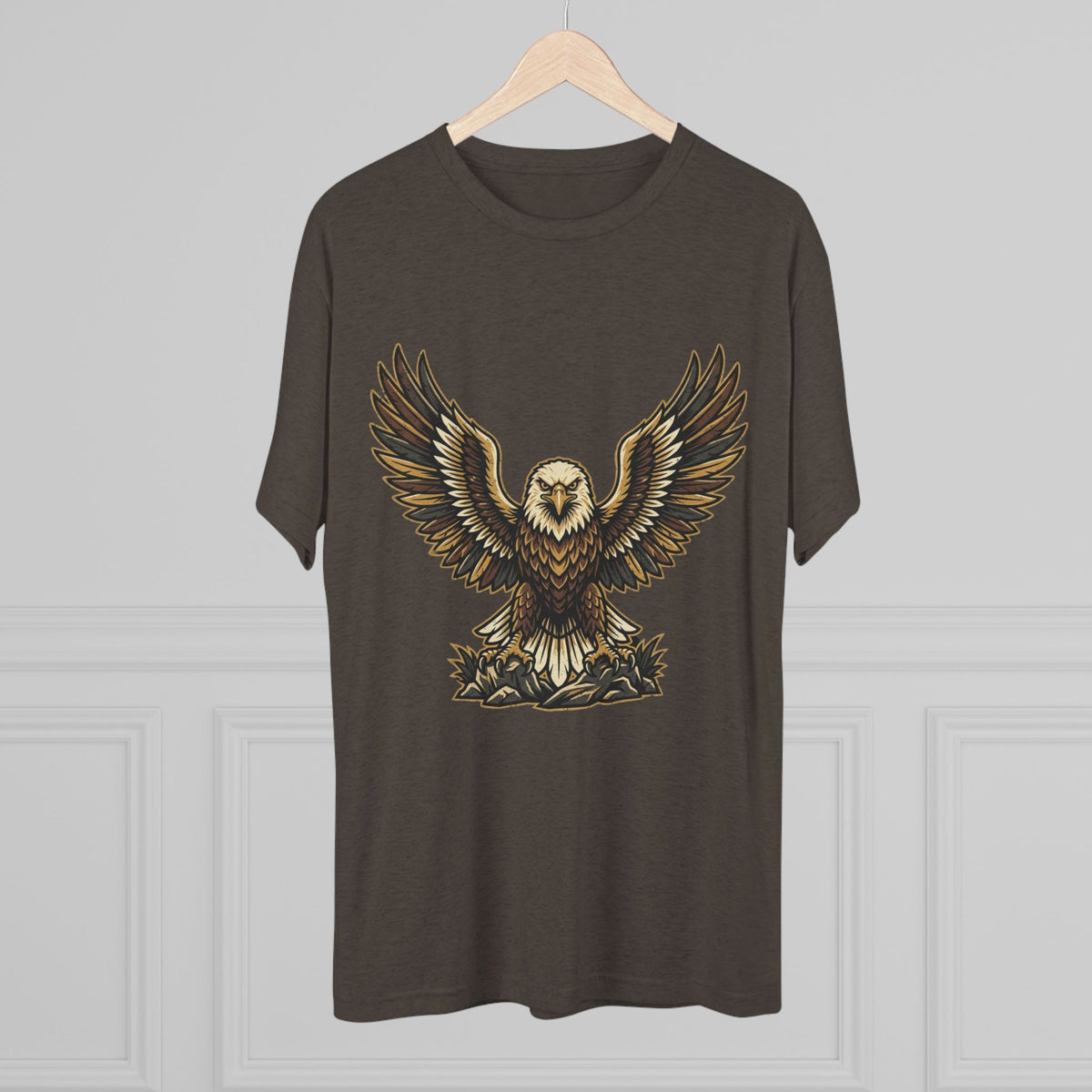 Vintage Eagle Graphic Tee — Bold Flying Eagle Illustration T-Shirt