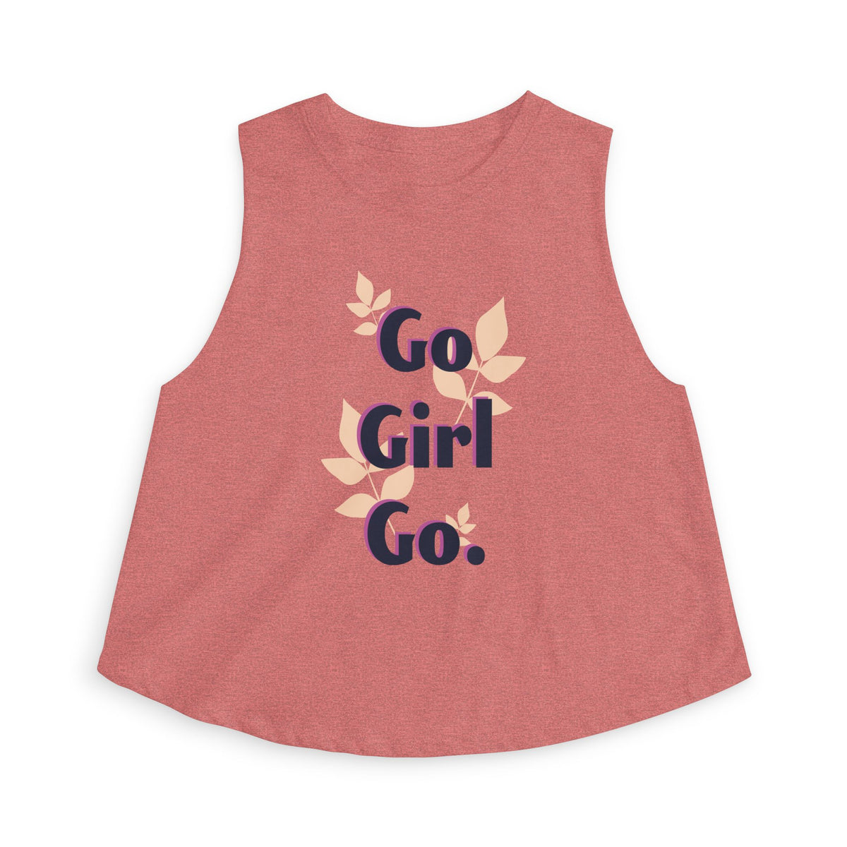 Go Girl Go Crop Top — Motivational Women's Sleeveless Tank