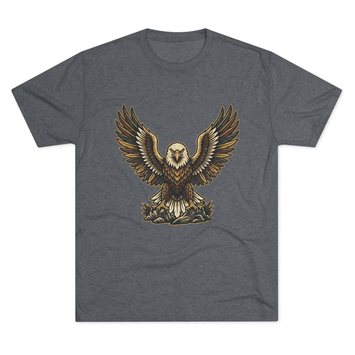 Vintage Eagle Graphic Tee — Bold Flying Eagle Illustration T-Shirt