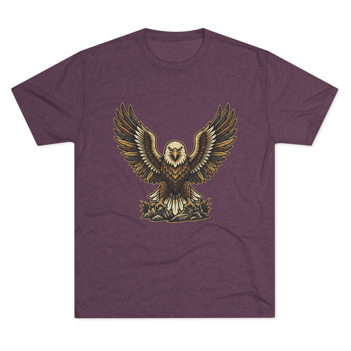 Vintage Eagle Graphic Tee — Bold Flying Eagle Illustration T-Shirt