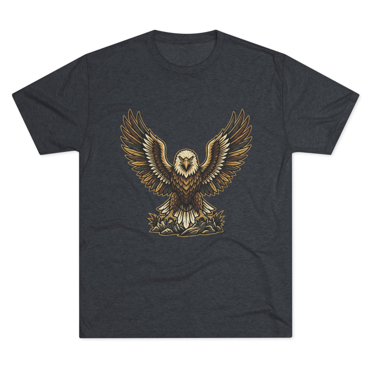 Vintage Eagle Graphic Tee — Bold Flying Eagle Illustration T-Shirt