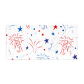 Patriotic Fireworks Beach Towel — Red, White & Blue Stars
