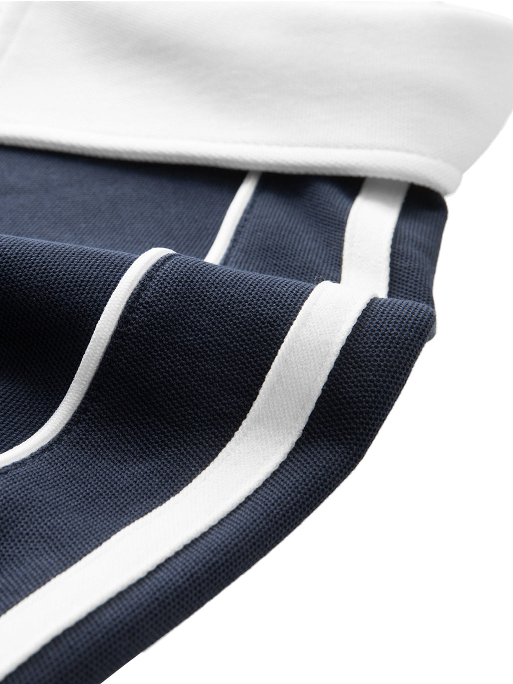 Contrast Collar Short-Sleeve Polo Shirt