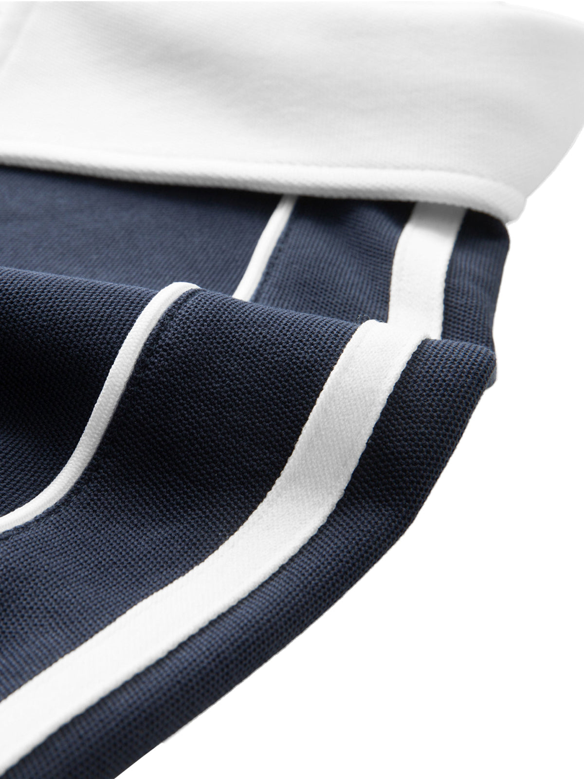 Contrast Collar Short-Sleeve Polo Shirt