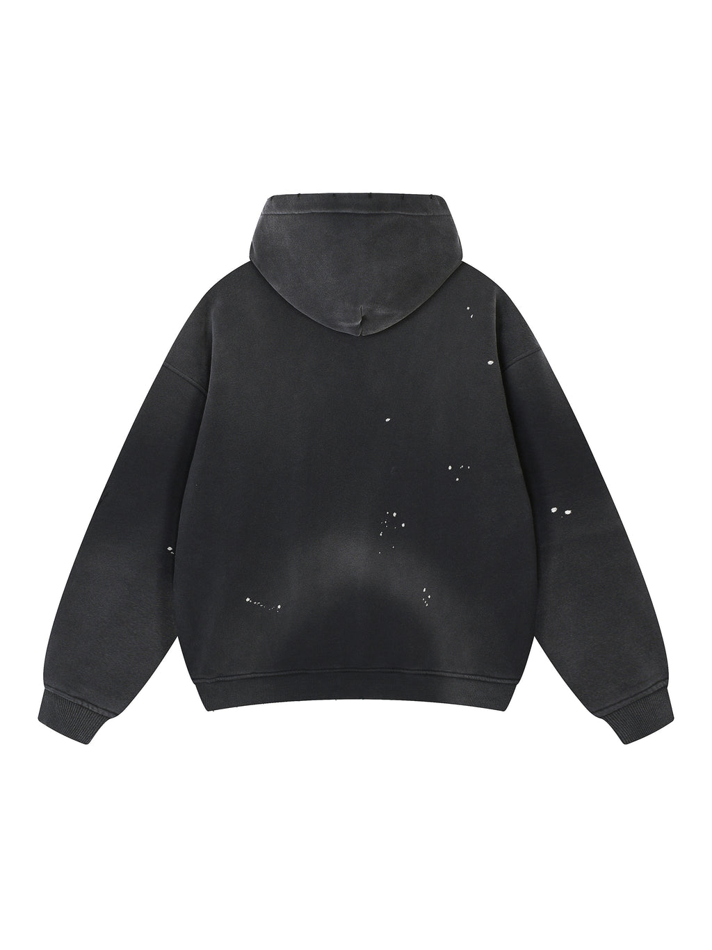 Vintage Washed Frayed Fleece Hoodie