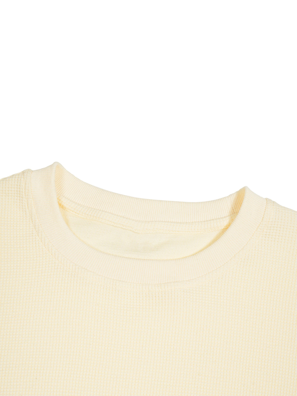 Waffle Raw Edge T-Shirt