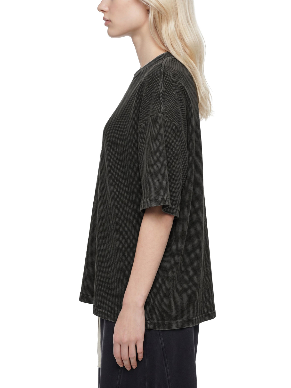 Textured Waffle Washed Boxy T-Shirt